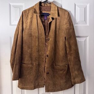 Brown Suede Jacket S